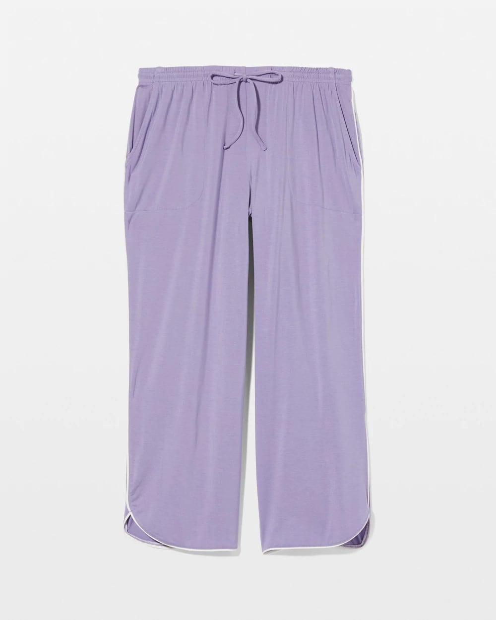 Solid Piped Crop Pajama Pant - JACARANDA | Soma near me