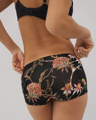 Lace Boyshort Panty - JAIPUR FLORAL BLACK | Soma Online