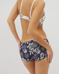 Lace Boyshort Panty - MEANDERING GARDEN M NAVY | Soma sale