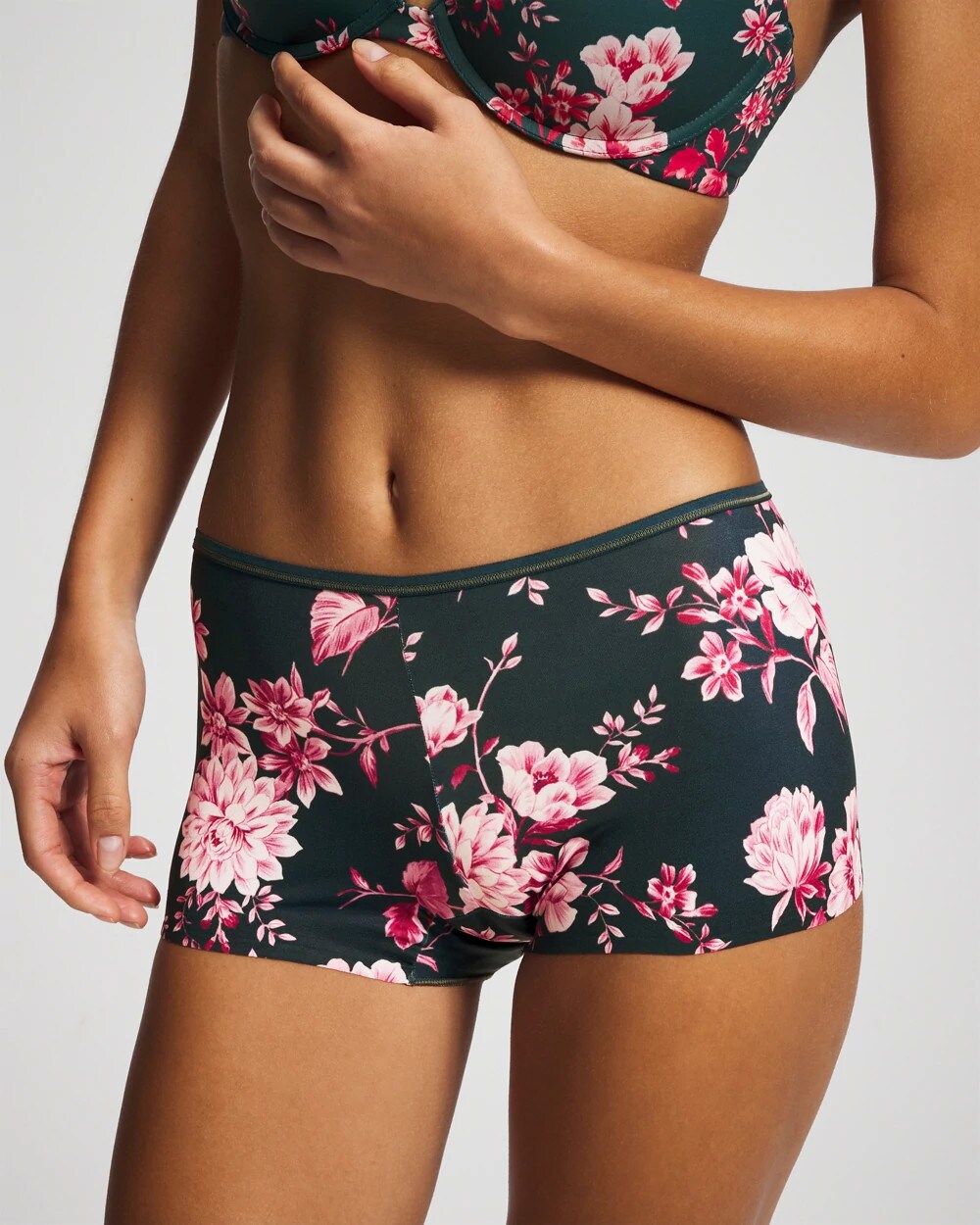 Edge Boyshort Panty - COTTAGE FLORAL MINI GREEN | Soma discount