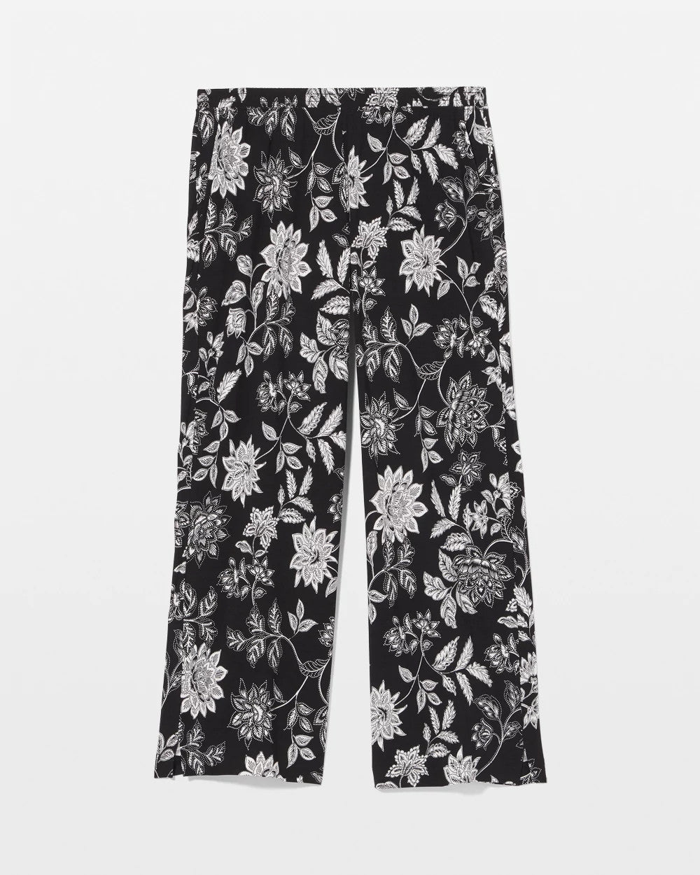 Cropped Pajama Pants - MEANDERING GARDEN BLACK | Soma discount