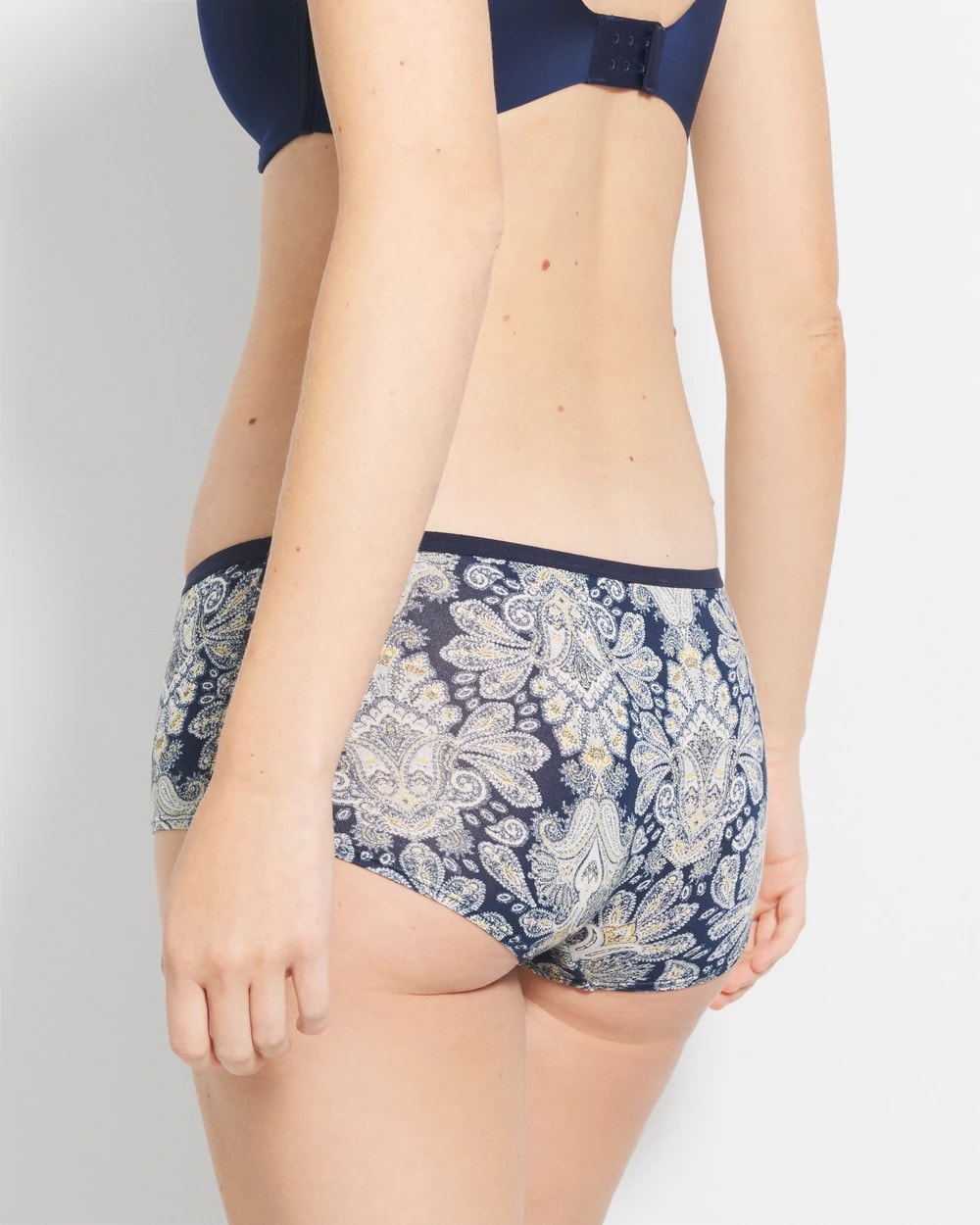 Boyshort Panty with Enchanting Lace - STYLISH PAISLEY M NAVY | Soma near me
