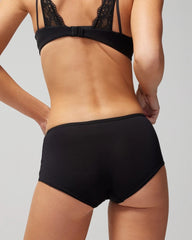 Boyshort Panty with Enchanting Lace - BLACK | Soma for sale