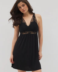 Soft Support Lace Chemise - BLACK | Soma for sale