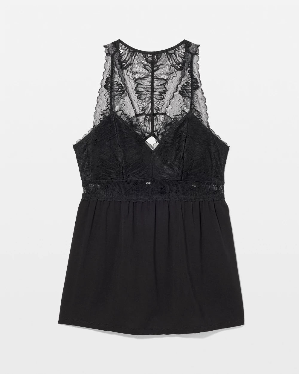 Soft Support Lace Pajama Cami - BLACK | Soma Online