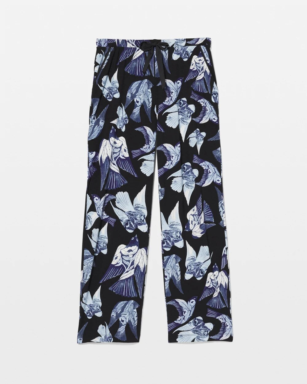 Satin Trim Pajama Pant - WHIMSICAL WINGS BLK MID | Soma sale