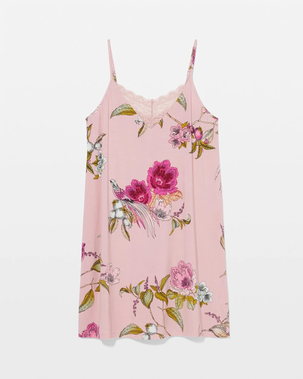 Lace Trim Chemise - FEATHERED FANCY PINK | Soma outlet