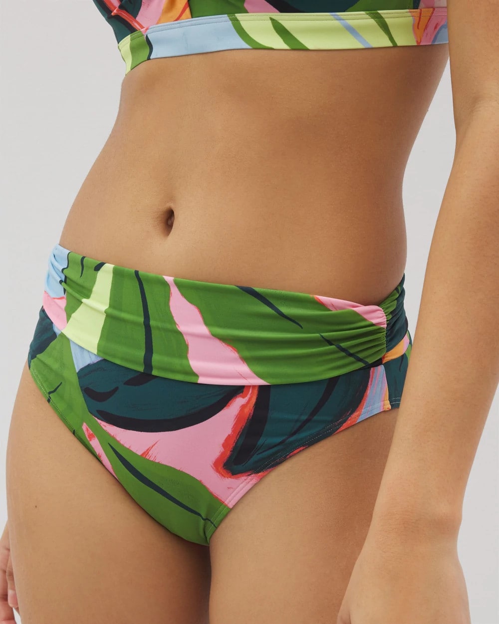 Covertible Bikini Bottom - FLIRTY FLORA DARK SEA | Soma on sale
