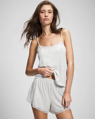 Pointelle Pajama Short - HEATHER FROST | Soma Online