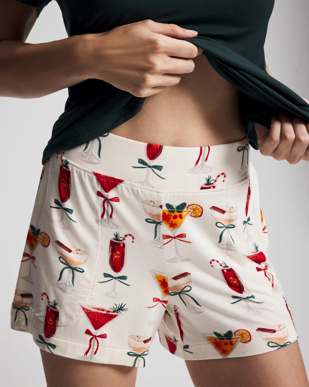 Packaged Short-Sleeve Short Pajama Set - MERRY MIXES CHAMP | Soma near me