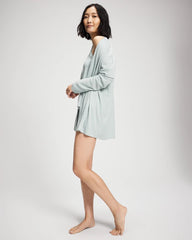 Pointelle Pajama Cardi - GREEN MIST | Soma for sale