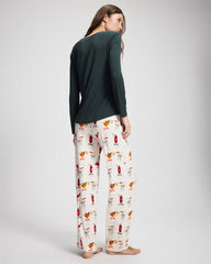 Packaged Long-Sleeve Pant Pajama Set - MERRY MIXES CHAMP | Soma discount