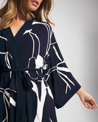Short Robe - NOUVEAU FLORA NAVY | Soma discount