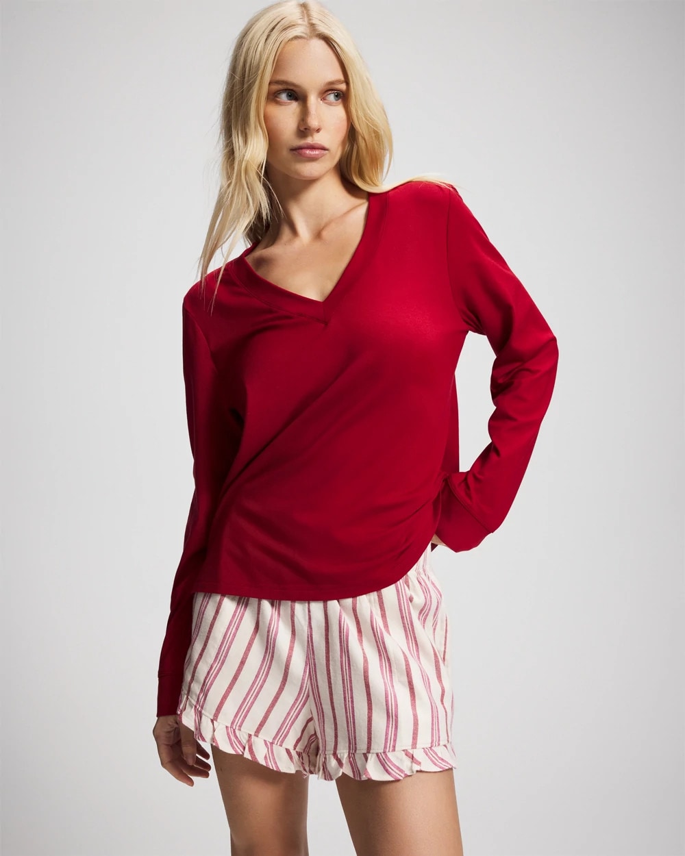 Pajama Set - SMART STRIPE CHAMPAGNE | Soma outlet
