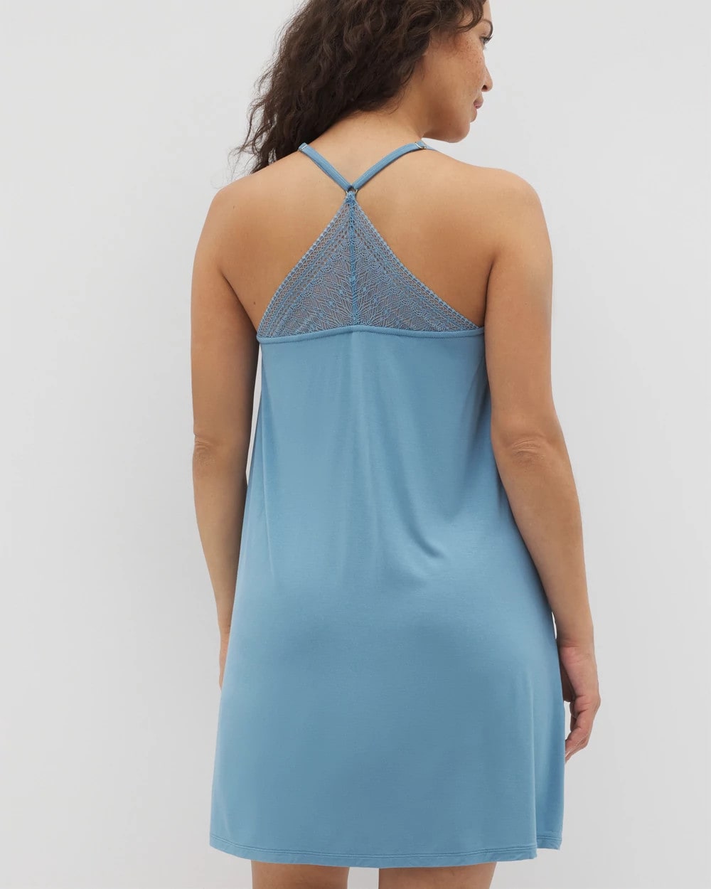 Geo Lace Chemise - BLUE HEAVEN | Soma outlet