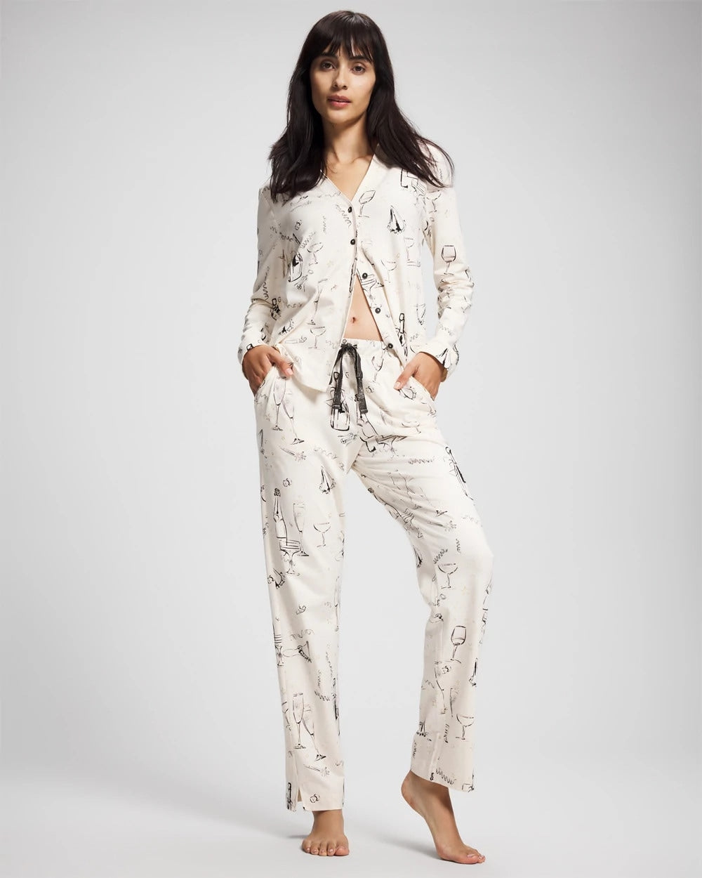 Ankle Pajama Pant - FIZZ THE SEASON FOIL | Soma sale