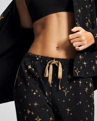 Ankle Pajama Pant - STELLAR SCENE BLACK/FOIL | Soma discount