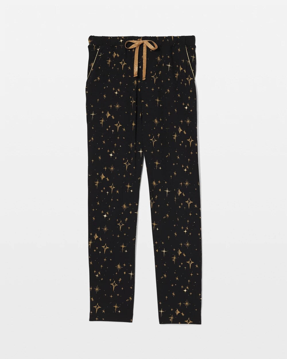 Ankle Pajama Pant - STELLAR SCENE BLACK/FOIL | Soma discount