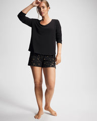 Long Sleeve Pajama Top - BLACK | Soma outlet