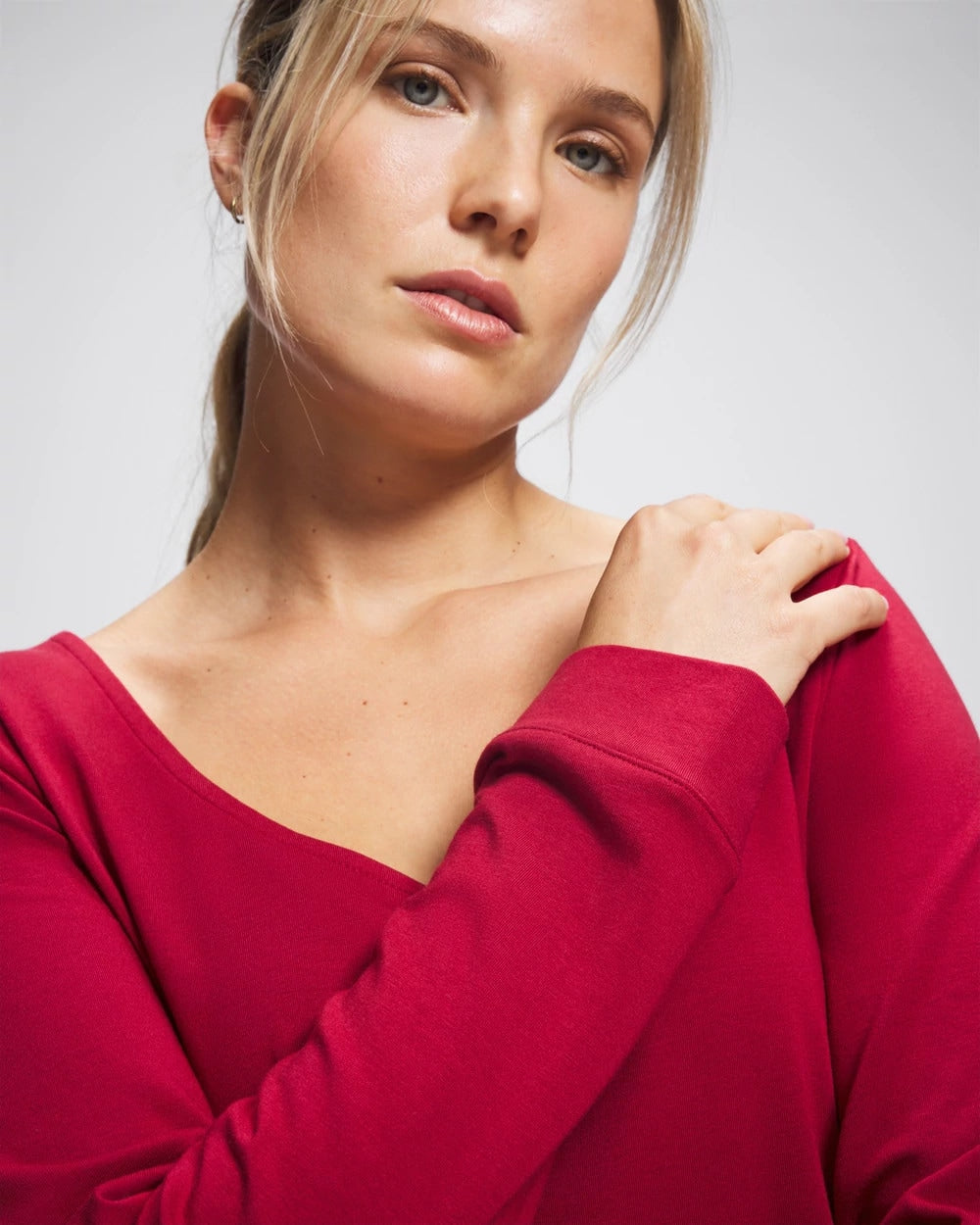 Long Sleeve Pajama Top - PAINT THE TOWN RED | Soma near me