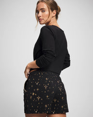 Pajama Shorts - STELLAR SCENE BLACK/FOIL | Soma on sale