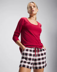 Pajama Shorts - DREAMSCAPE PLAID BLACK | Soma sale