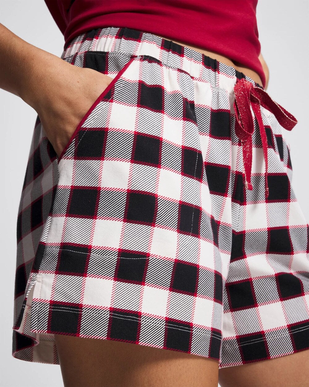 Pajama Shorts - DREAMSCAPE PLAID BLACK | Soma sale
