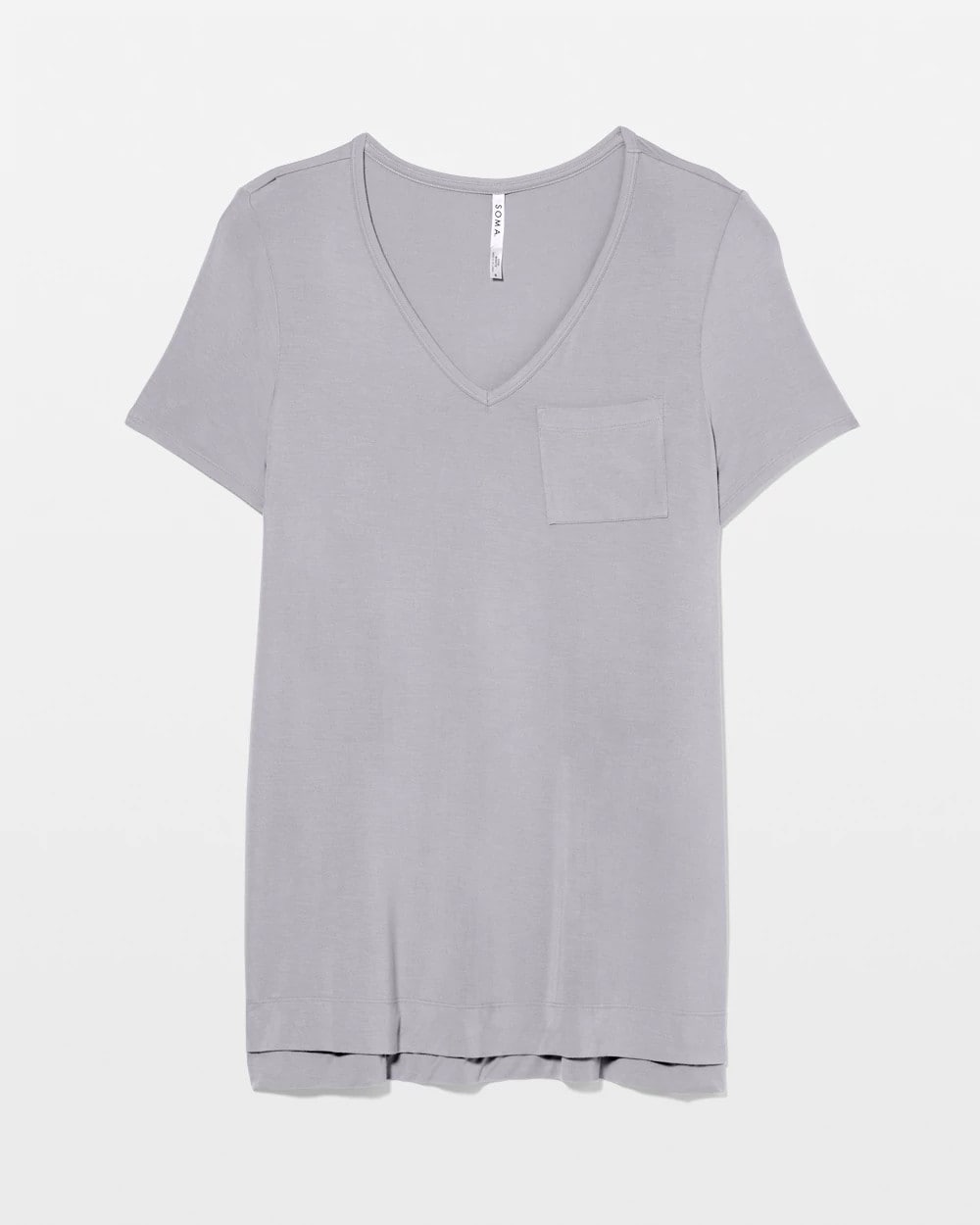 Short Sleeve Pajama Tunic Tee - MOONSTONE | Soma for sale