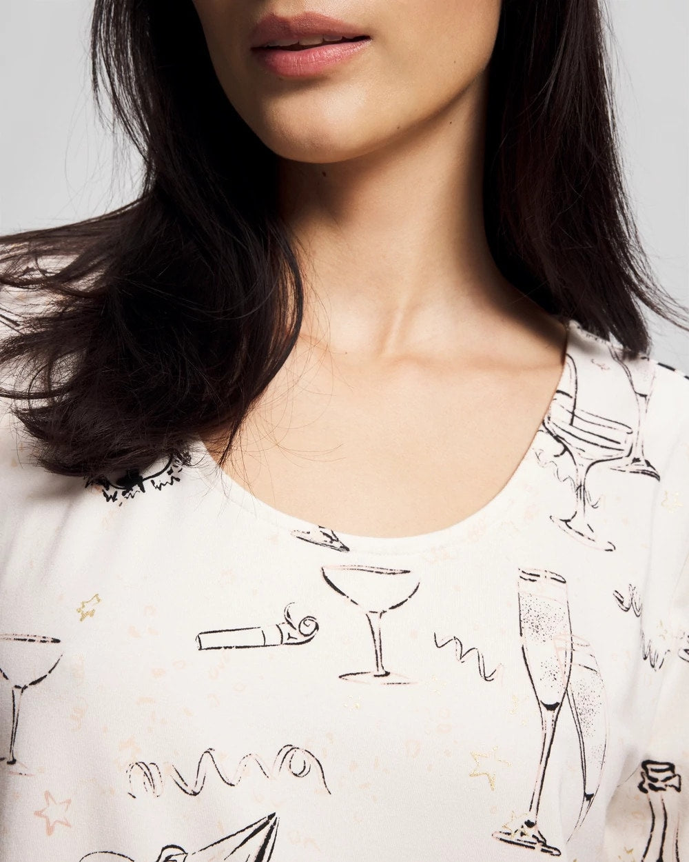 Long-Sleeve Sleepshirt - FIZZ THE SEASON FOIL | Soma sale