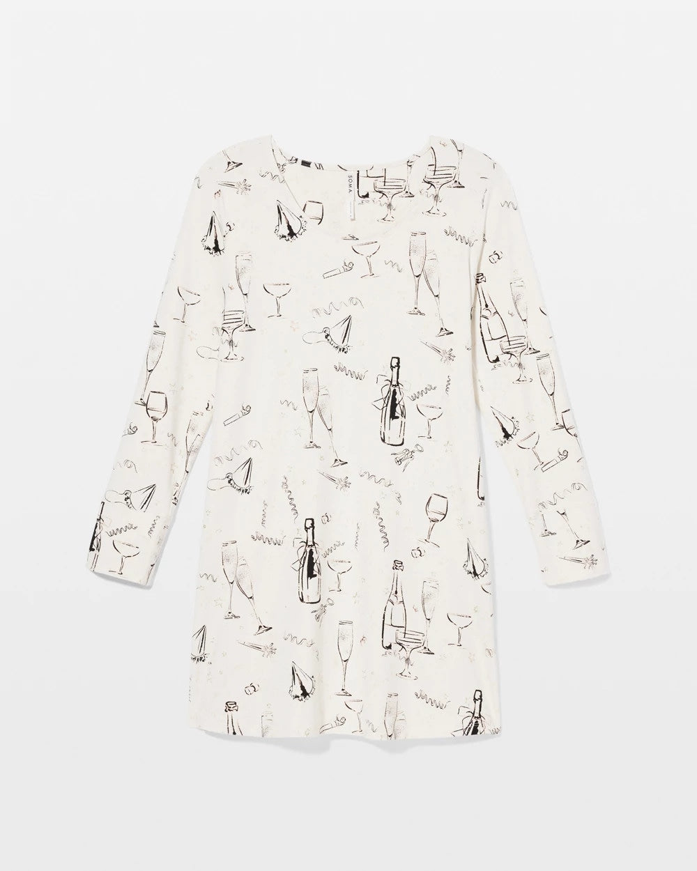 Long-Sleeve Sleepshirt - FIZZ THE SEASON FOIL | Soma sale