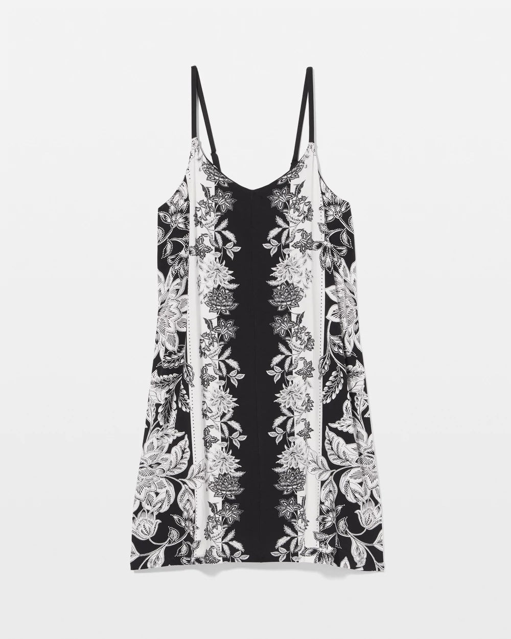 Flyaway Chemise - STAMPED FLORAL SCARF BLK | Soma near me