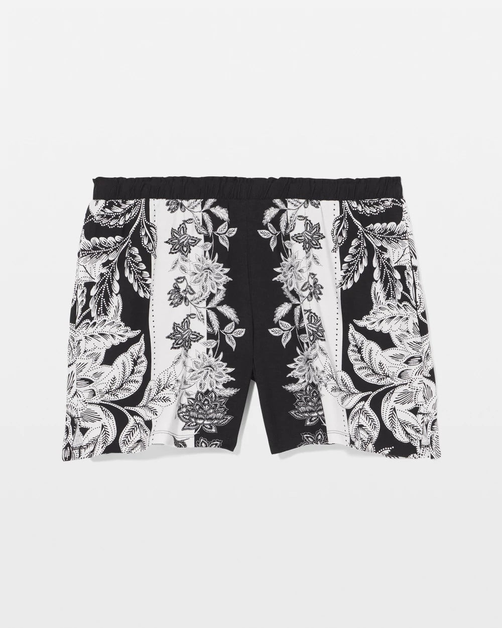 Pajama Shorts - STAMPED FLORAL SCARF BLK | Soma on sale