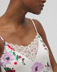 Lace Trim Pajama Cami - RHAPSODY FLORAL SUGAR | Soma outlet