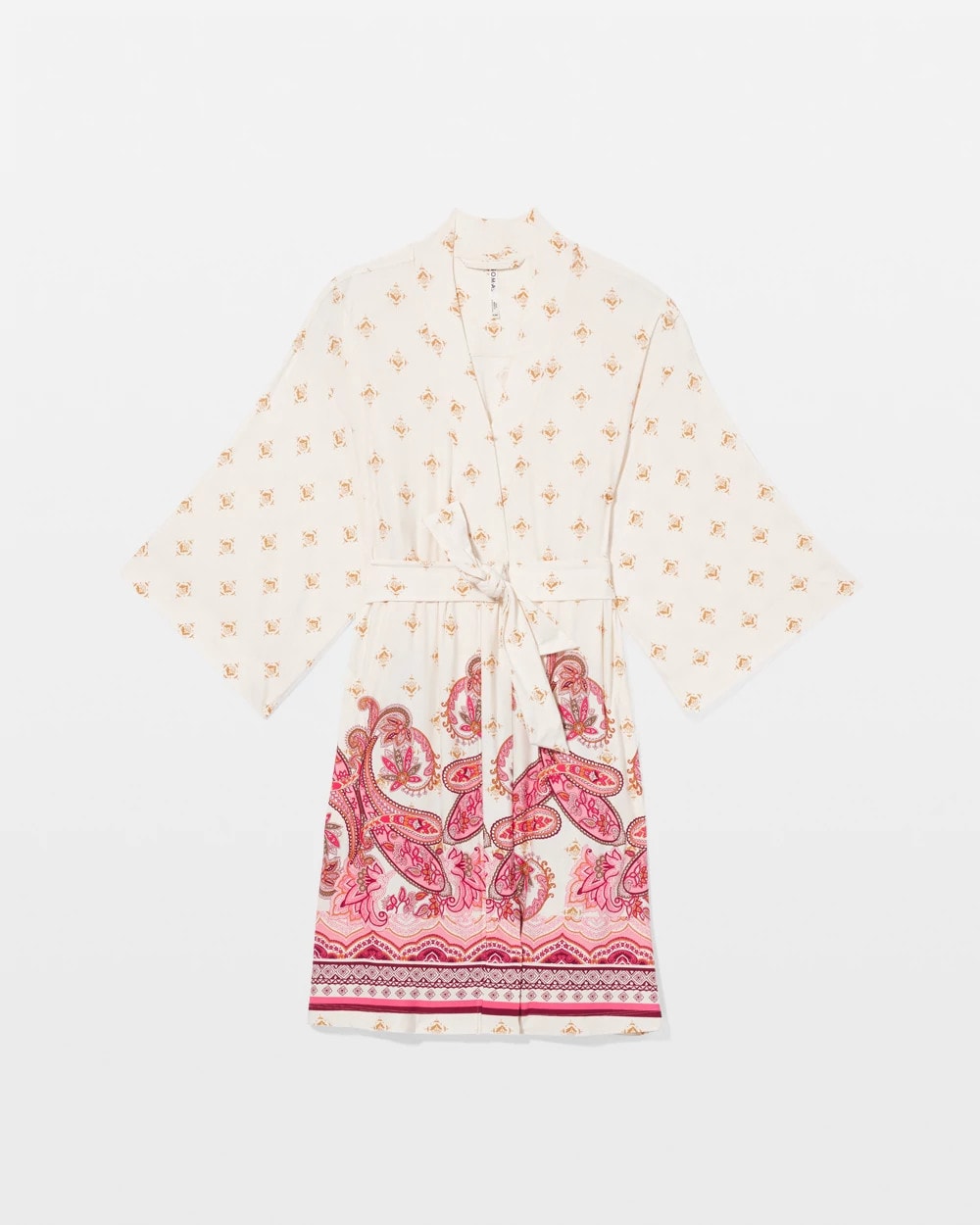 Kimono Short Robe - KASHMIR PAISLEY PLCD CH | Soma near me
