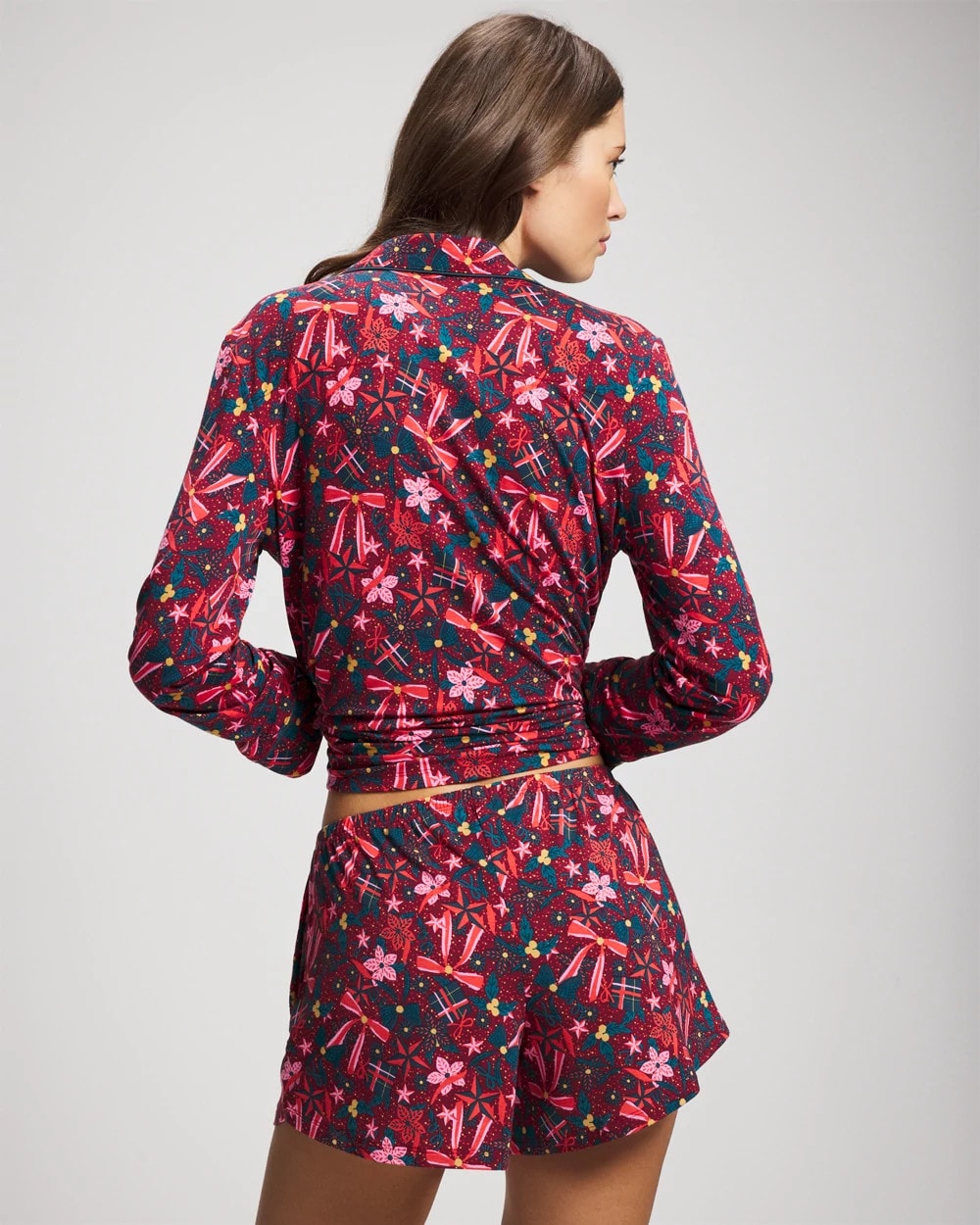 Relaxed Pajama Short - HOLLY JOLLY RED VELVET | Soma Online