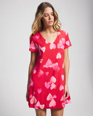 Short Sleeve Sleepshirt - WHOLE LOTTA LOVE RED | Soma outlet