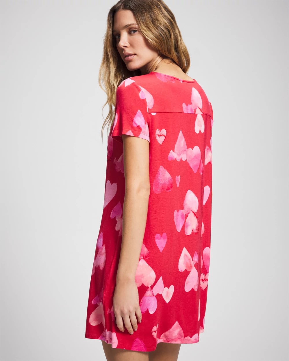 Short Sleeve Sleepshirt - WHOLE LOTTA LOVE RED | Soma outlet