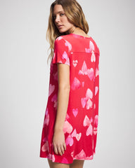 Short Sleeve Sleepshirt - WHOLE LOTTA LOVE RED | Soma outlet