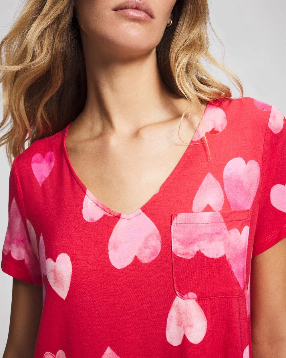 Short Sleeve Sleepshirt - WHOLE LOTTA LOVE RED | Soma outlet