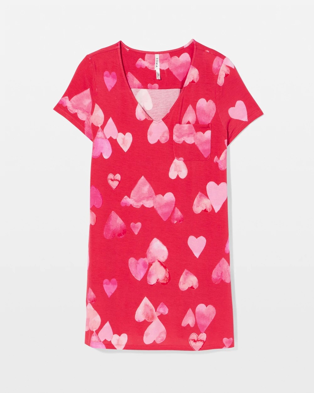 Short Sleeve Sleepshirt - WHOLE LOTTA LOVE RED | Soma outlet