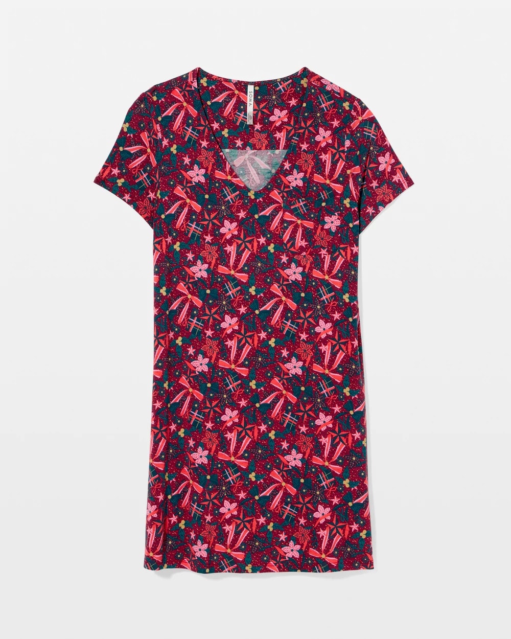 Short Sleeve Sleepshirt - HOLLY JOLLY RED VELVET | Soma near me