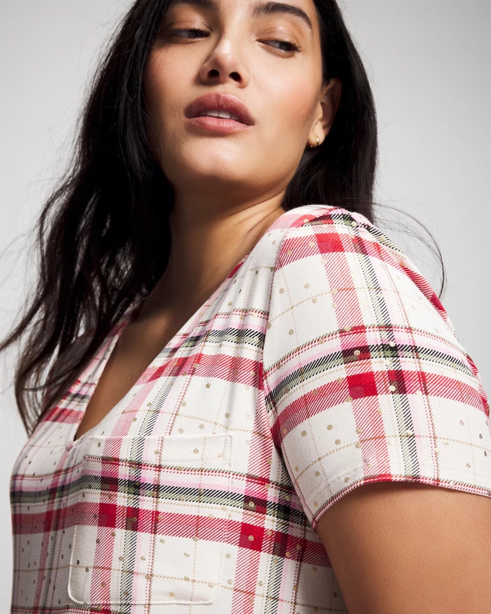 Short Sleeve Sleepshirt - TARTAN TEXTILE CHAMP | Soma for sale