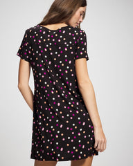 Short Sleeve Sleepshirt - DANCING DOTS BLACK | Soma discount