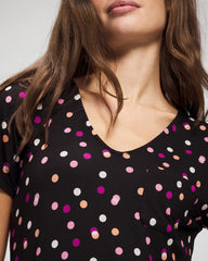 Short Sleeve Sleepshirt - DANCING DOTS BLACK | Soma discount
