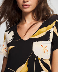 Short Sleeve Sleepshirt - MYSTIC BLOOMS BLACK MID | Soma discount