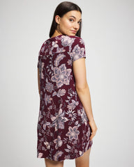 Short Sleeve Sleepshirt - PAISLEY SPLENDOR PLUM | Soma outlet