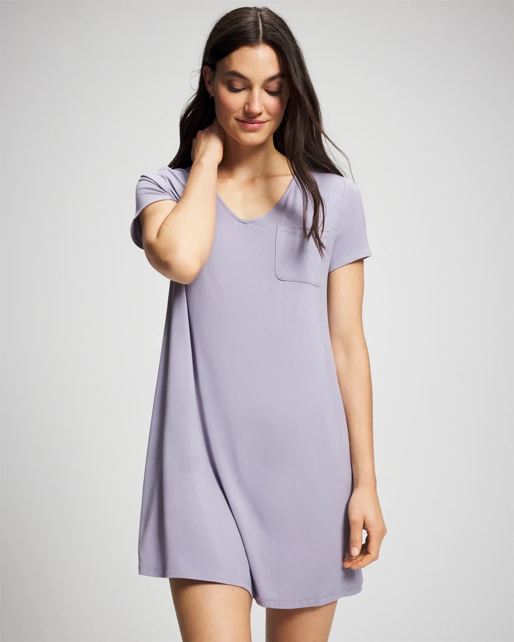 Short Sleeve Sleepshirt - LAVENDER CLOUD | Soma near me