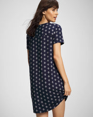 Short Sleeve Sleepshirt - BELLE FOULARD NAVY | Soma for sale