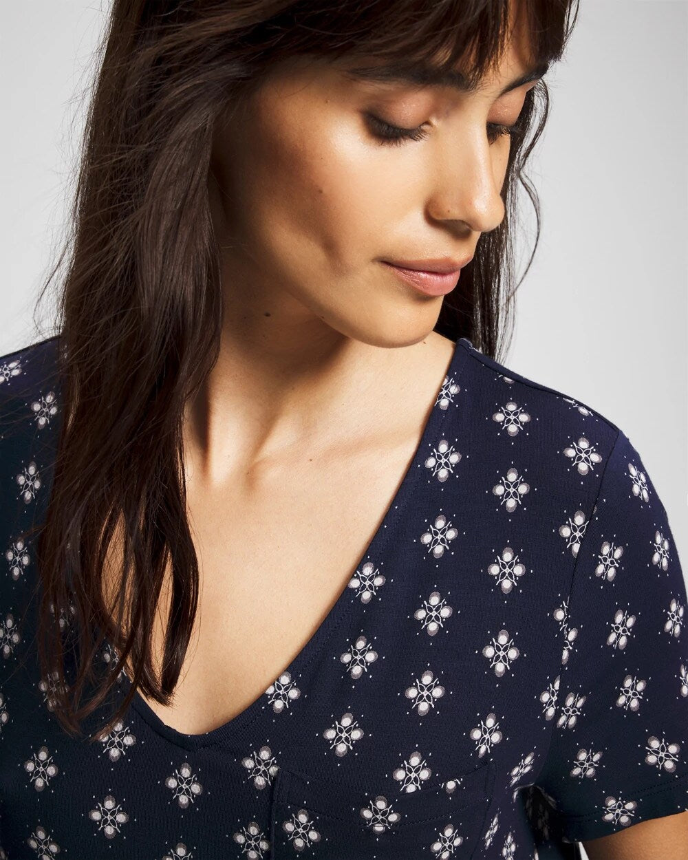 Short Sleeve Sleepshirt - BELLE FOULARD NAVY | Soma for sale