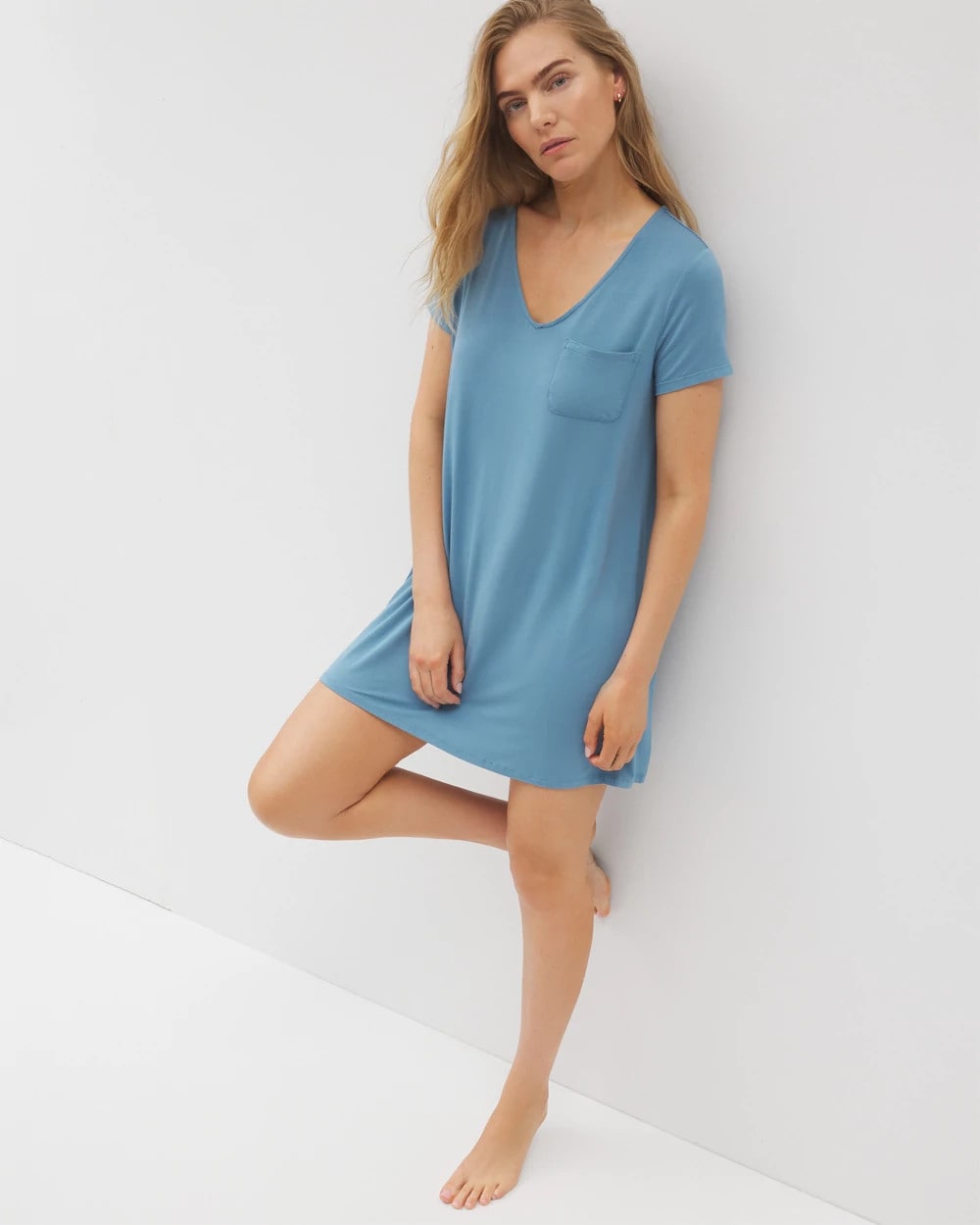 Short Sleeve Sleepshirt - BLUE HEAVEN | Soma on sale